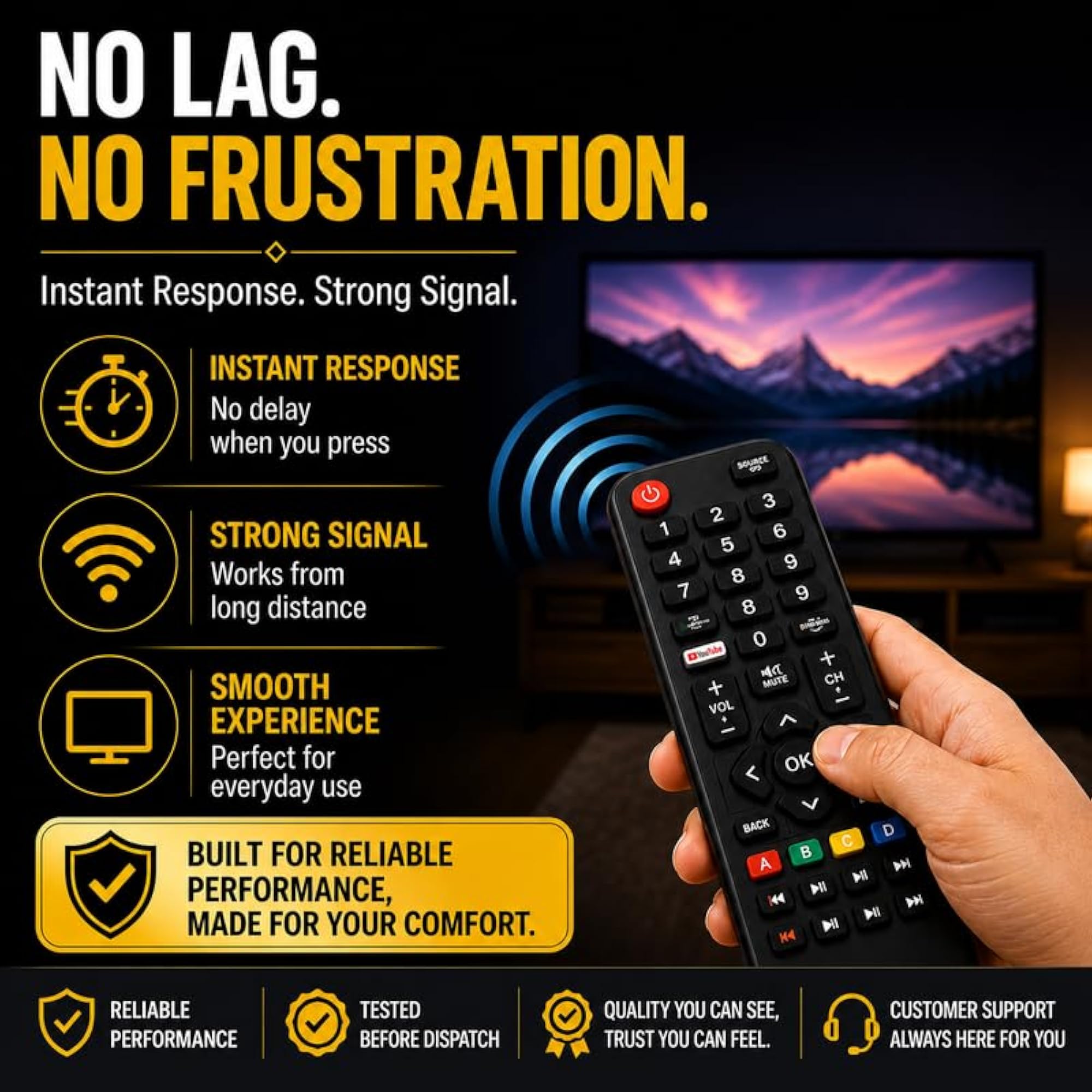 CH09 Compatible Intex LCD/LED TV Remote Control