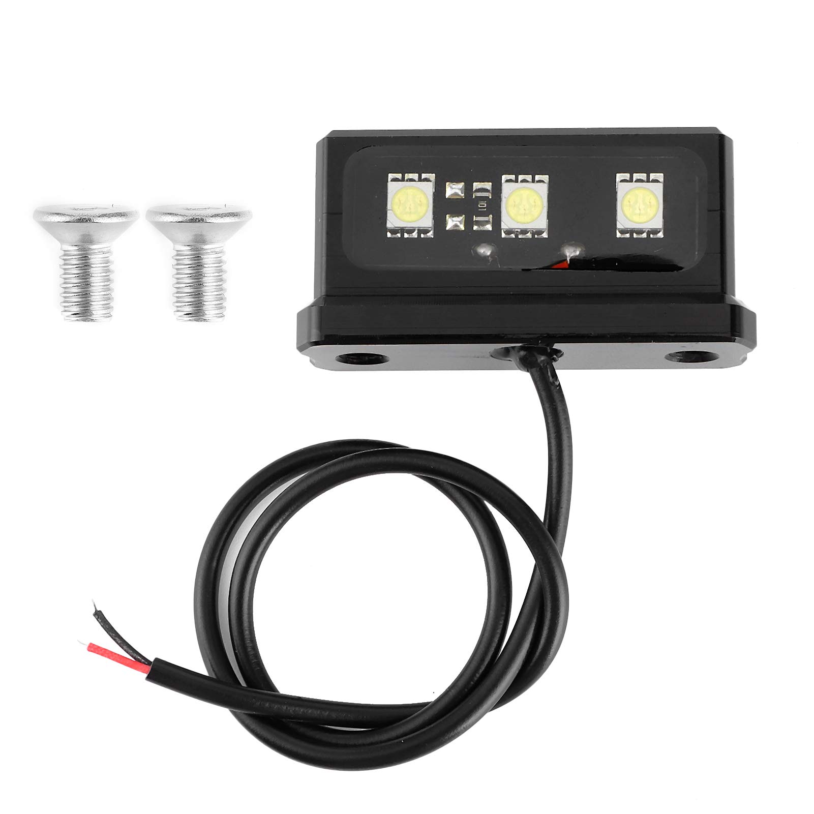 Support de Plaque d'immatriculation de Moto, Support de Plaque d'immatriculation Queue Rang¨¦e Garde-Boue ¨¦liminer avec Lumi¨¨re LED Support de Plaque d'immatriculation de Moto Cadre de Plaque d'