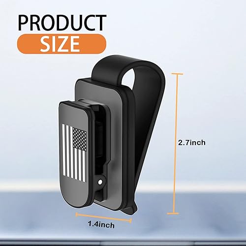 Miniatura 2 de Yonput 1 soporte de lentes de sol negro para visera de automóvil clip de tarjeta de boleto de metal soporte de clip para gafas soporte de clip para