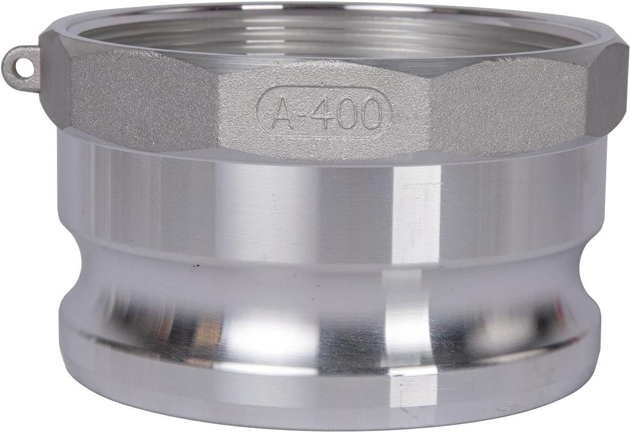 1 PC Aluminum cam lock fittings (Part A) cam groove hose fitting camlock fittings, Male Adapter Female NPT Thread camlock fitting (4‘’)