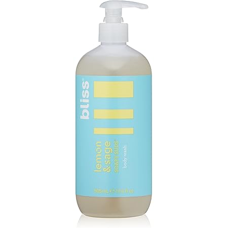 Bliss Lemon & Sage Soapy Suds Body Wash | Gentle & Hydrating for Supremely Soft Skin | Paraben Free, Cruelty Free | 17.0 fl oz