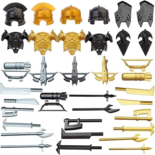 Miniatura 8 de ALiquid Juego de armas de minifiguras personalizadas, juego de armas personalizadas para minifiguras, juego de armas medieval Rohan Knight