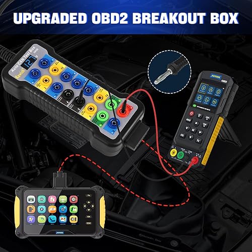 Miniatura 3 de OBD2 Breakout Box Auto OBDII Protocolo Detector 16-Pin CAN Bus Test Breakout Box con pantalla LCD para OBDII Protocolo Detección de