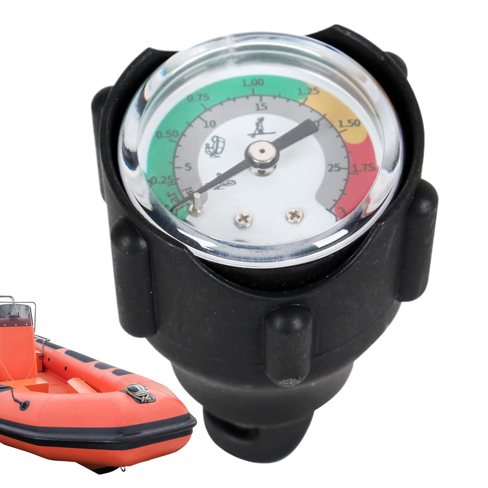 Barometro Per Gommoni | Strumento Di Misurazione Pressione Aria Con Barometro Per Canoe,Per Zattere E Attrezzatura Da Viaggio Outdoor Con Pompe