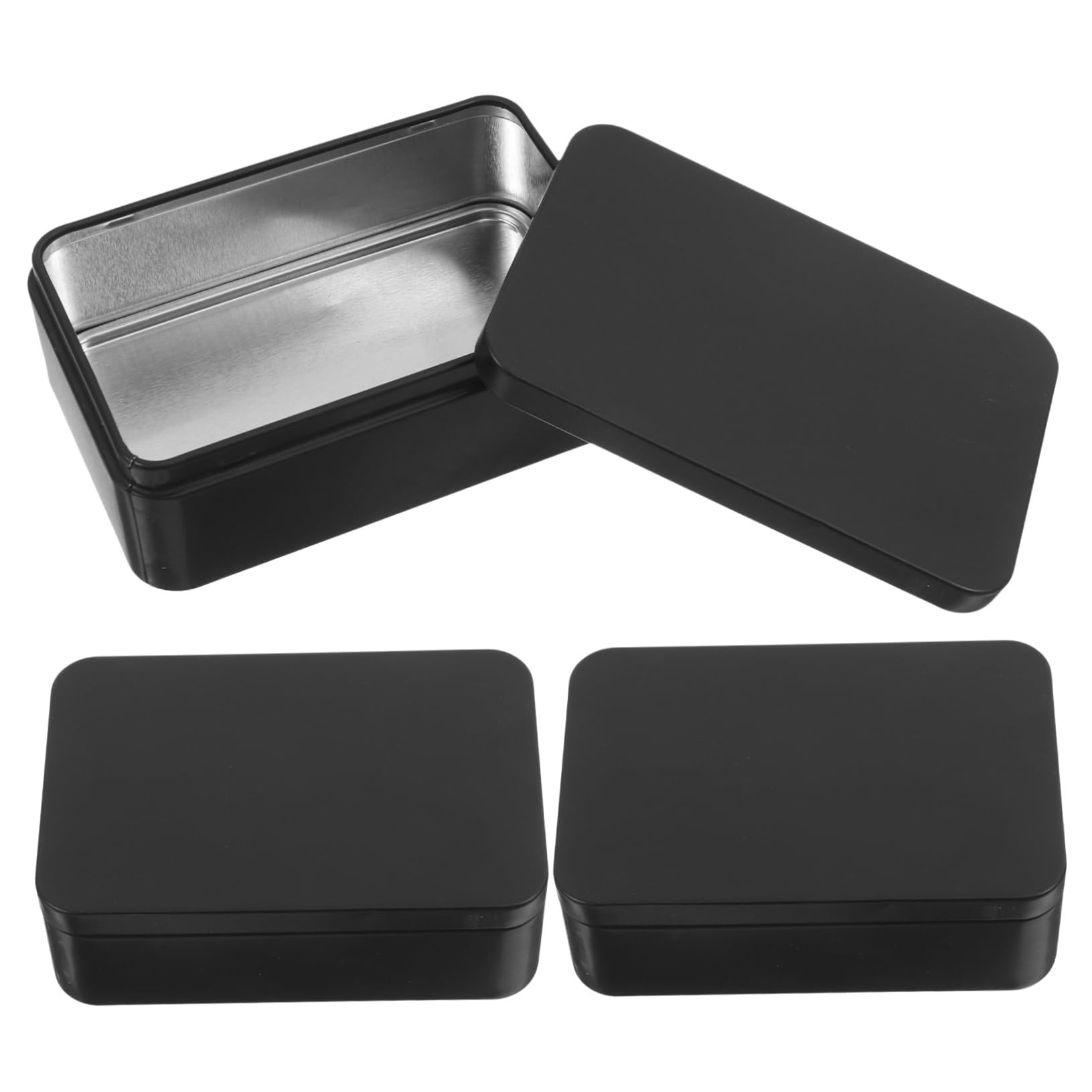 OSALADI 3 Set Scatola Di Immagazzinaggio Del Poker Organizzare Scatole Portaoggetti Per Carte Collezionabili Porta Del Ponte Di Carta Giocare Astuccio A Tema Piccolo Nero 3 Pezzi*3