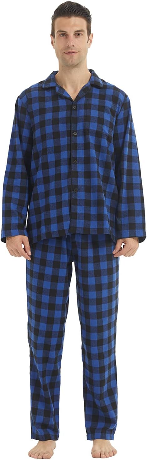 Pyjama Flanelle Homme - Ensemble 2 Pièces - Hiver Doux & Chaud
