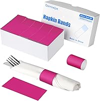 Vista 15 de Germiwipe Paquete de 2,500 servilleteros, servilleteros autoadhesivos, bandas de cubiertos (azul, 2500 unidades)