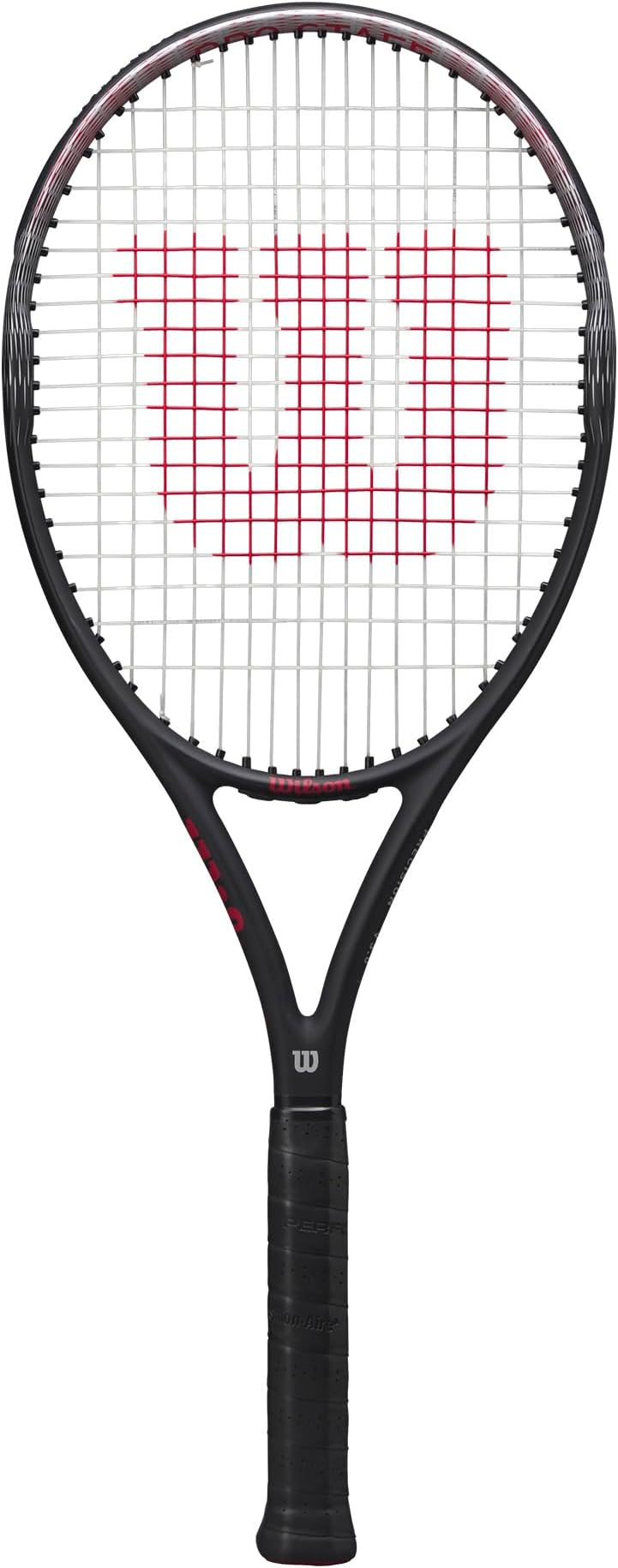 Pro Staff Precision 100 Tennis Racket, Precision Mastery and Vibration Control, With an Ergonomic Handle, Colour: Black/Red/White, Size:
