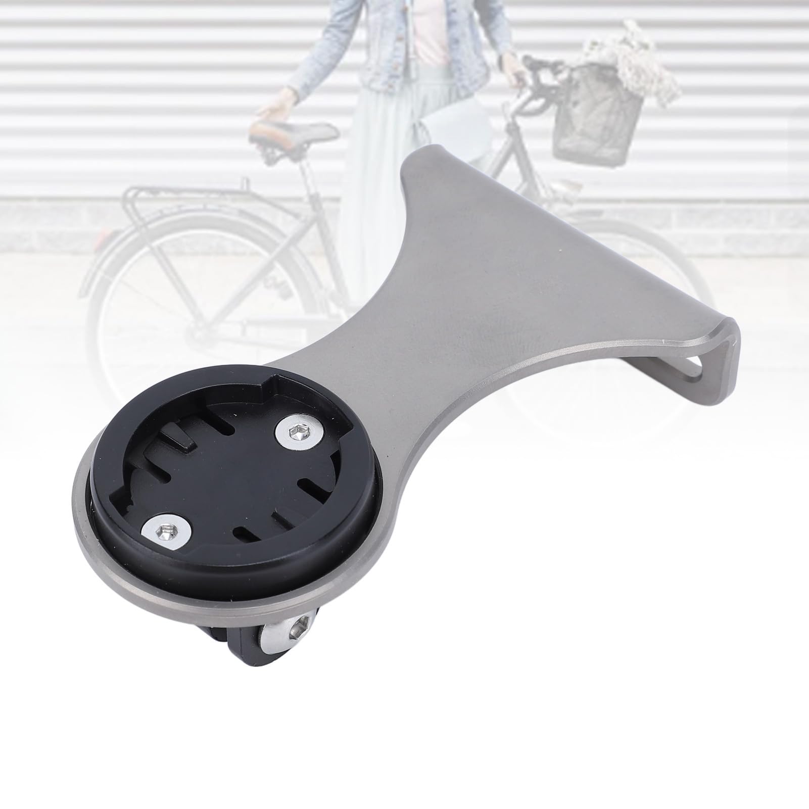 plplaaoo Supporto per computer anteriore Supporto per supporto per computer per manubrio Adattatore per staffa per cronometro per ciclismo Bicicletta Sport Fotocamera Torcia Morsetto