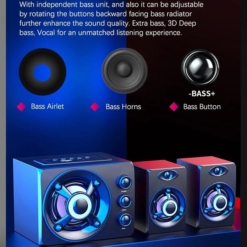 Barre de son TV avec éclairage LED coloré et audio stéréo 3D