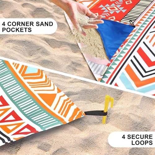 Couverture plage résistante sable eau lavable pliable camping STD-46 - 5
