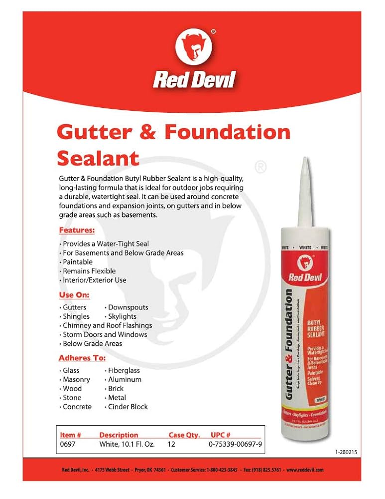 NEVA cleansinggoo／my's No. 15／ATPLON Red Red Devil® by Jones Stephens™ J40201 Tub and Tile Sealant
