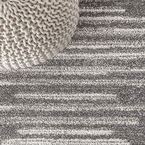 Tapete decorativo gris y crema 304x236 cm miniatura 4