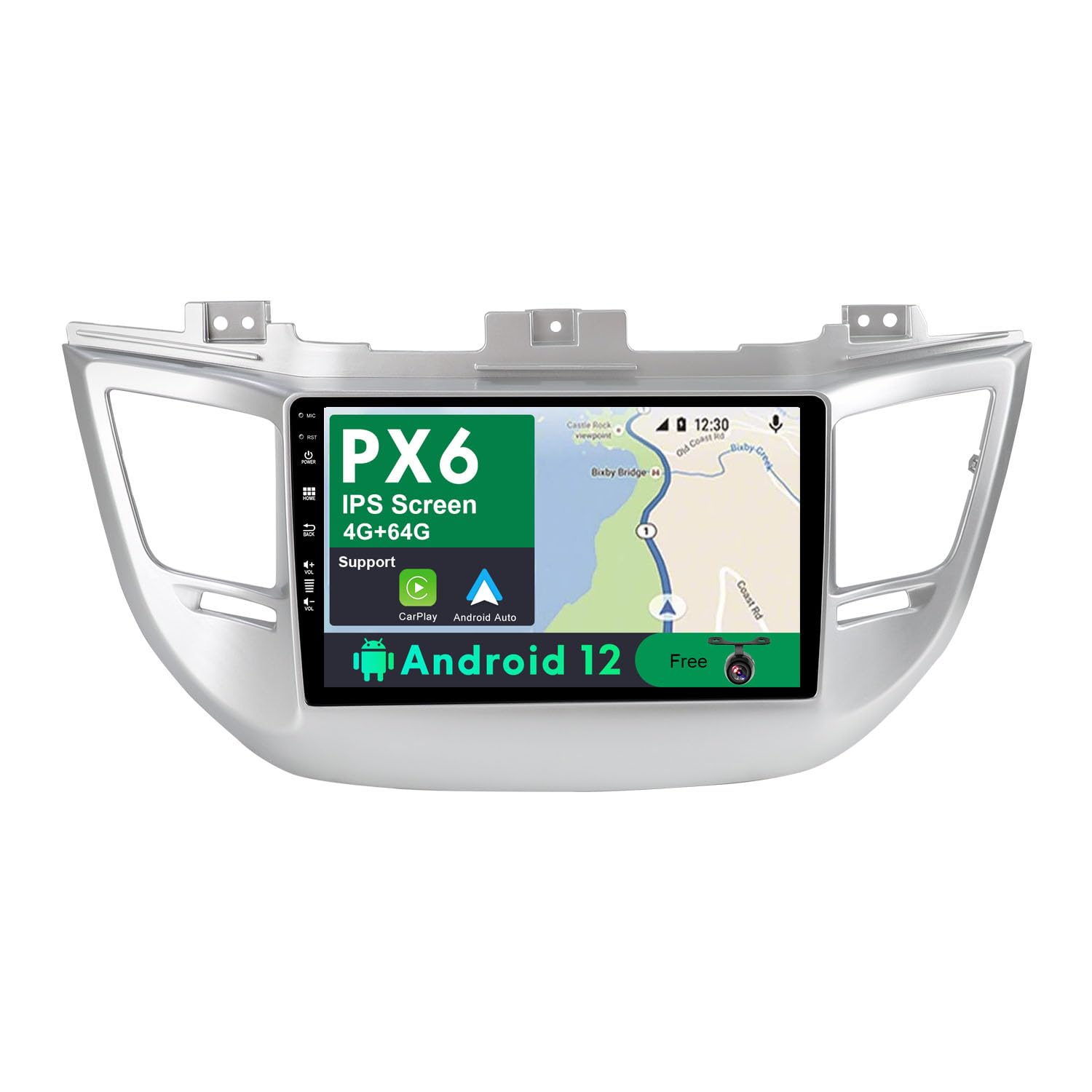 2G+64G 8Core CAMECHO Android 13 Autoradio Per Hyundai I10 (2007-2013) Con Navi Carplay Android Auto, Autoradio Con Schermo Da 9 Pollici Doppio DIN Con Bluetooth RDS 32EQ DSP Mirror Link - 12