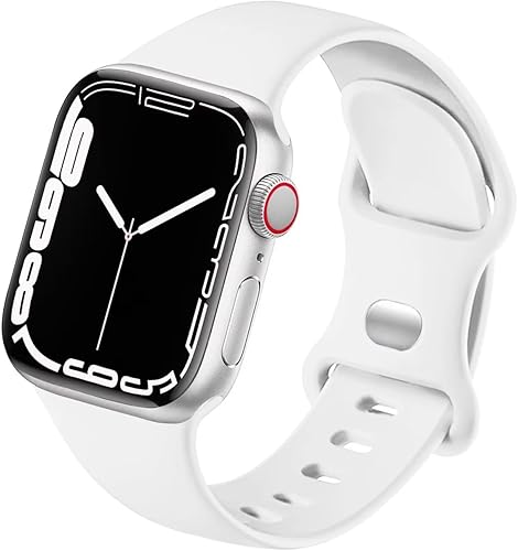Silicona de alta calidad compatible con Apple Watch Band de 1.772 pulgadas, 1.732 pulgadas, 1.654 pulgadas, 1.614 pulgadas, 1.575 pulgadas, 1.496