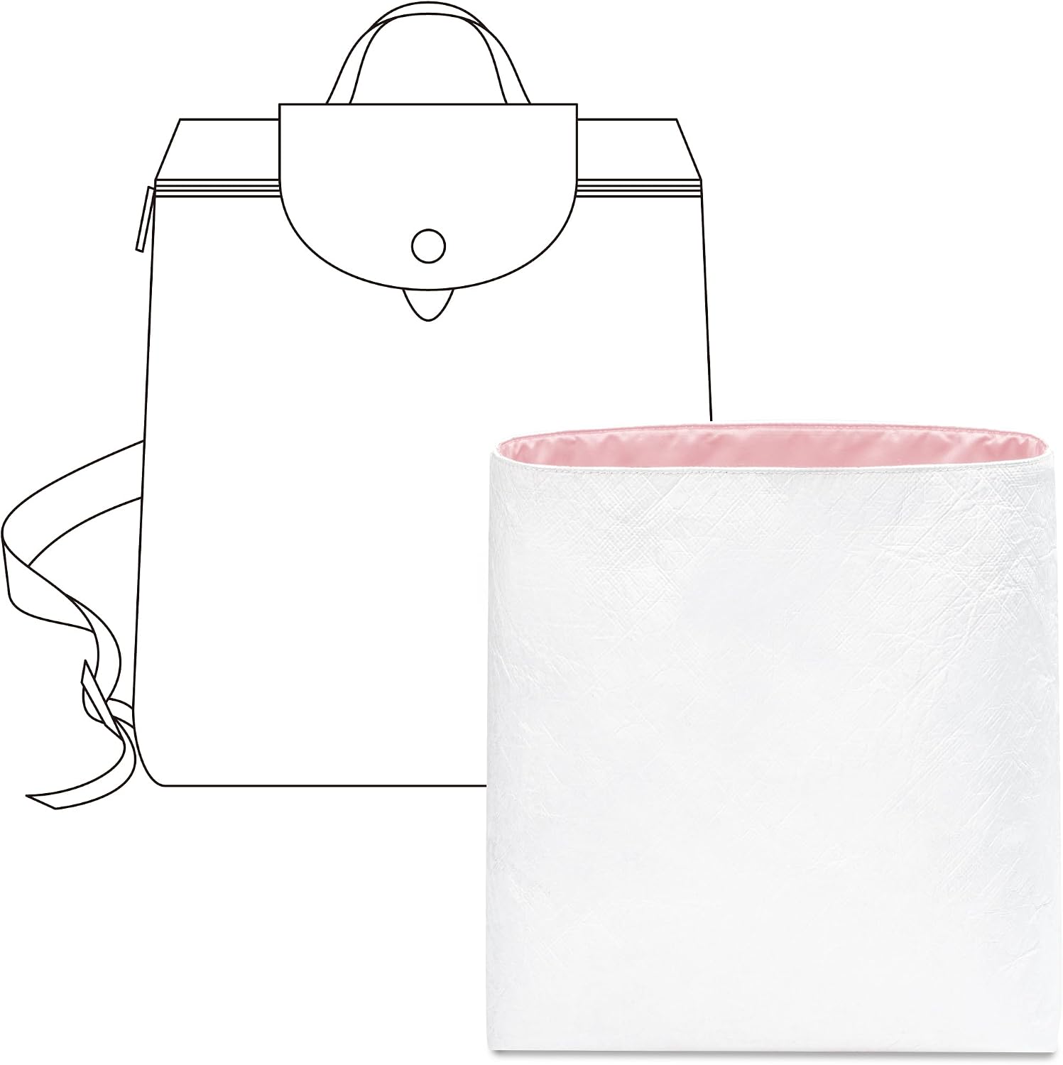Purse Organizer Compatible with Le-Pliage Medium Backpack
