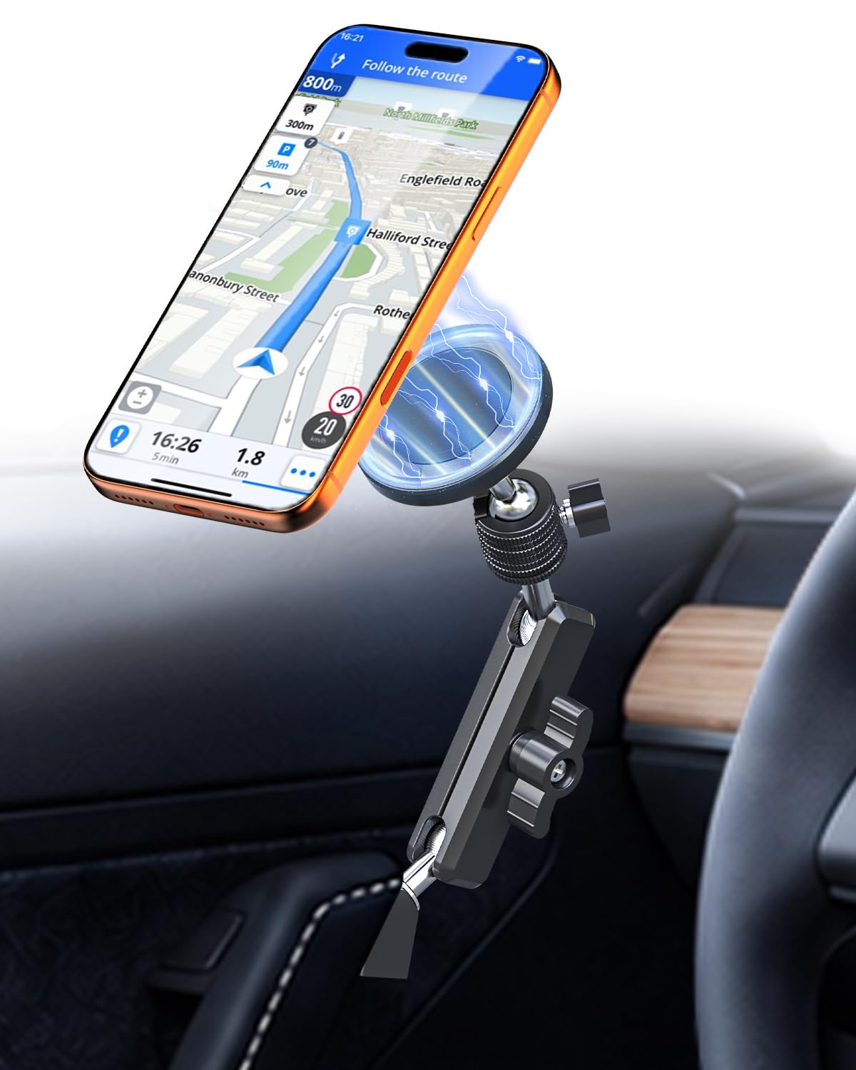 Uchwyt na telefon komórkowy Tesla do drzwi, uchwyt mobilny Model 3/Y Klamka