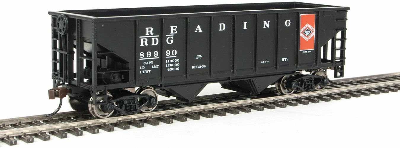 Walthers Trainline HO Scale 1/87 Coal Hopper - Ready to Run - Reading