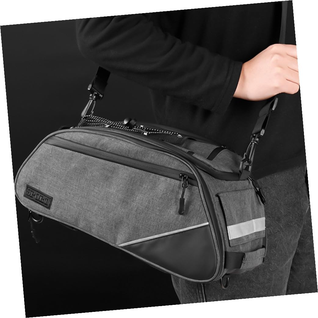 BESPORTBLE Bike Seat Pouch Rear Storage Bag for Capacity Saddle Bag Reflective Strips for Riding for Tools Gadgets and Groceries