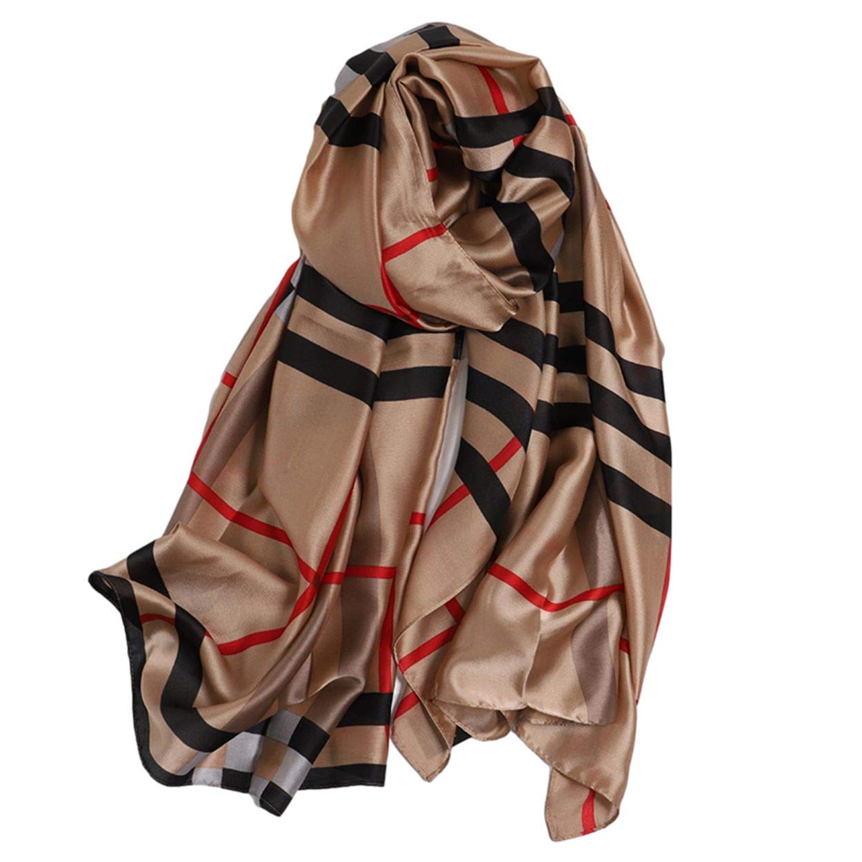 LIVLOKOPremium Designer Scarf Womens Satin Scarf Silky Mulberry Head Scarf for Women Uk Womens Scarves Wraps Ladies Silky Scarf Ladies Hair Scarves Gifts for Older Women