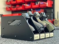 Vista 2 de Estante para pistola para pistola, estante para pistola, almacenamiento de gabinete de armas, accesorios organizadores de pistolas, soportes