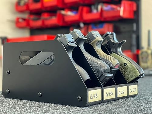 Miniatura 2 de Estante para pistola para pistola, estante para pistola, almacenamiento de gabinete de armas, accesorios organizadores de pistolas, soportes para