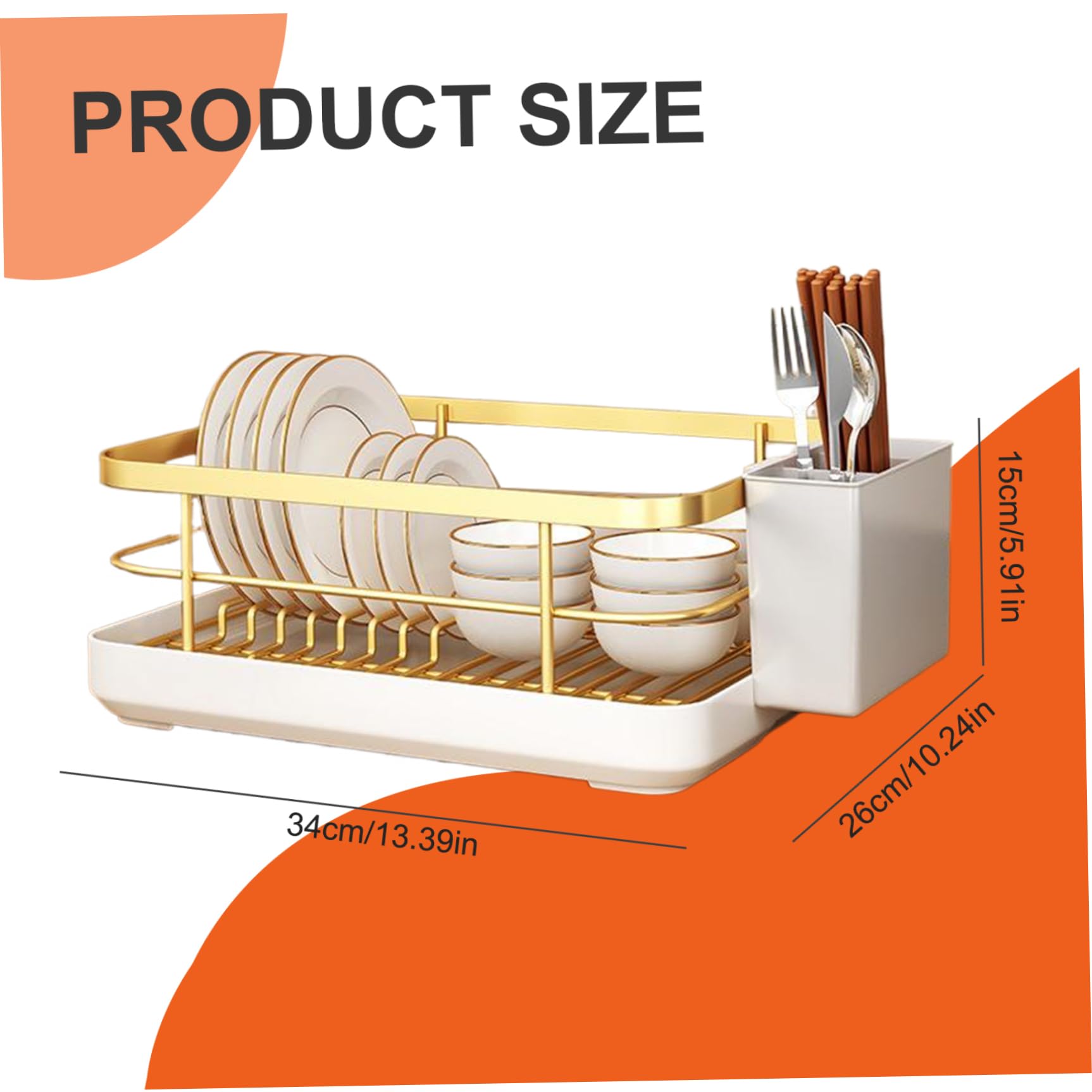 Estante de secado de acero al carbono que ahorra espacio con soporte para cubiertos, organizador de cocina ideal para uso eficiente en el hogar y restaurante, diseño duradero y elegante