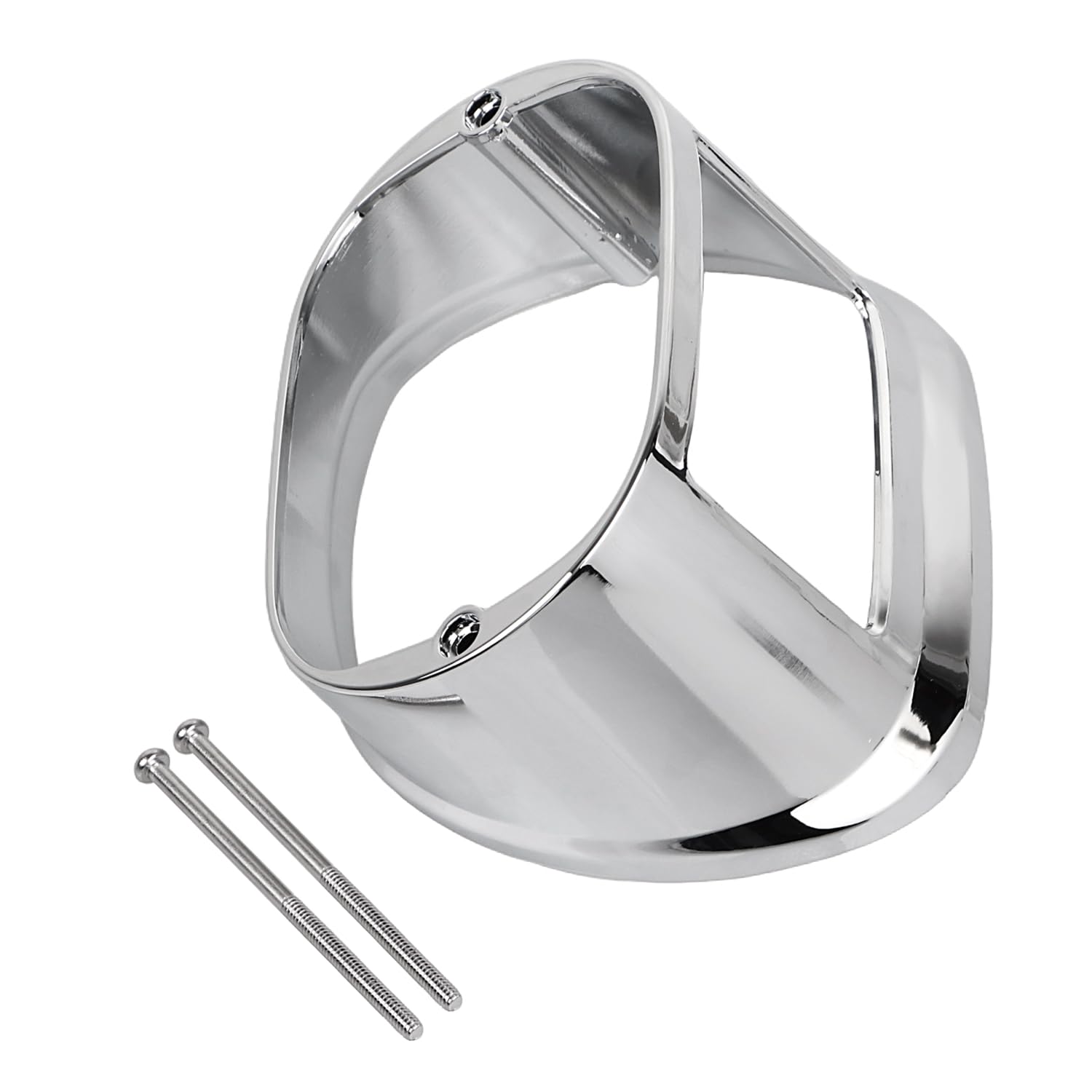 Cromo LED Posteriore Della Lampada Della Posteriore Della Copertura Collare Coperture Per Harley Sportster Dyna Fat Boy 1999-2007 Softail 1996-2008 Touring Electra Road Glide 2003-2008
