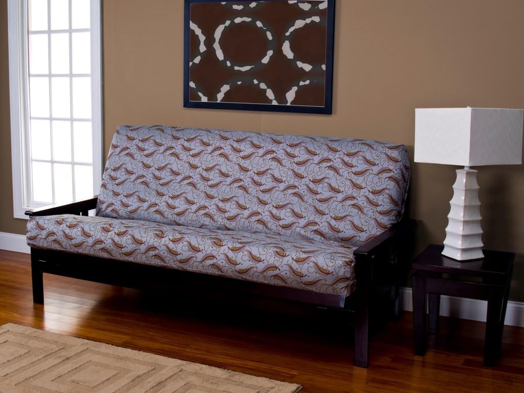 SIS Covers Floating Feathers Futon Cover Fabric (Removable futon Cover Fabric only. Futon Frame and futon Mattress Sold Separately) - Queen