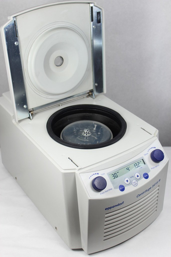 Eppendorf 5415R Refrigerated Centrifuge with Rotor F452411, Microcentrifuge, 120 V, 50/60 Hz