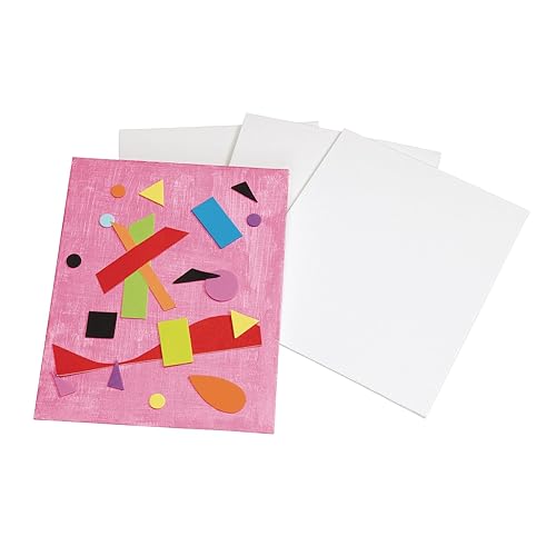 Colorations® Paquete de paneles de lienzo, ideal para pintar una obra maestra, ideal para artistas y estudiantes, juego de 30, lienzo para niños, 8