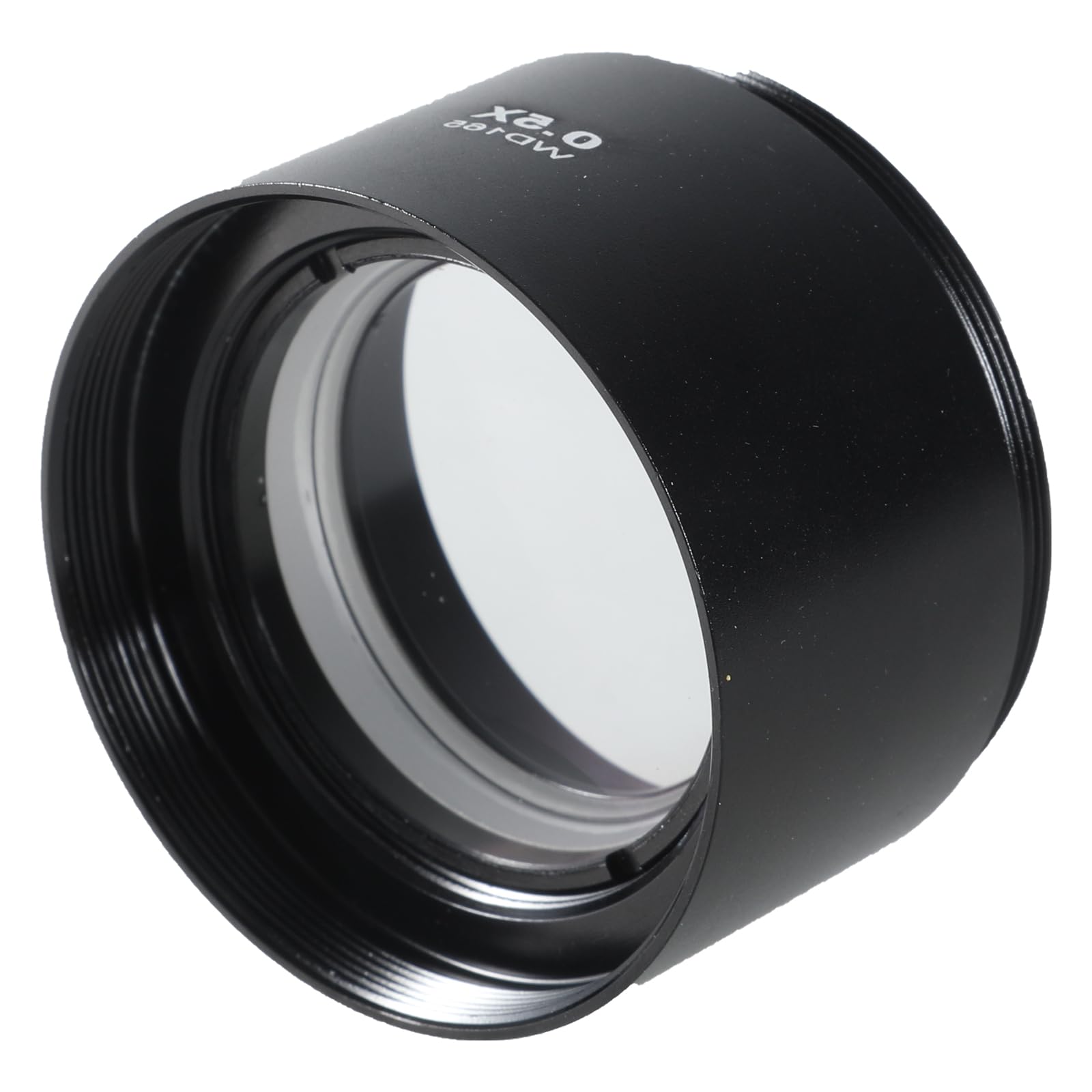 0.5/0.7 Industrial Microscopes Barlow Glass Lens Aluminium Barlow Lens for Trinocular Stereo Microscope High Magnification Expansion