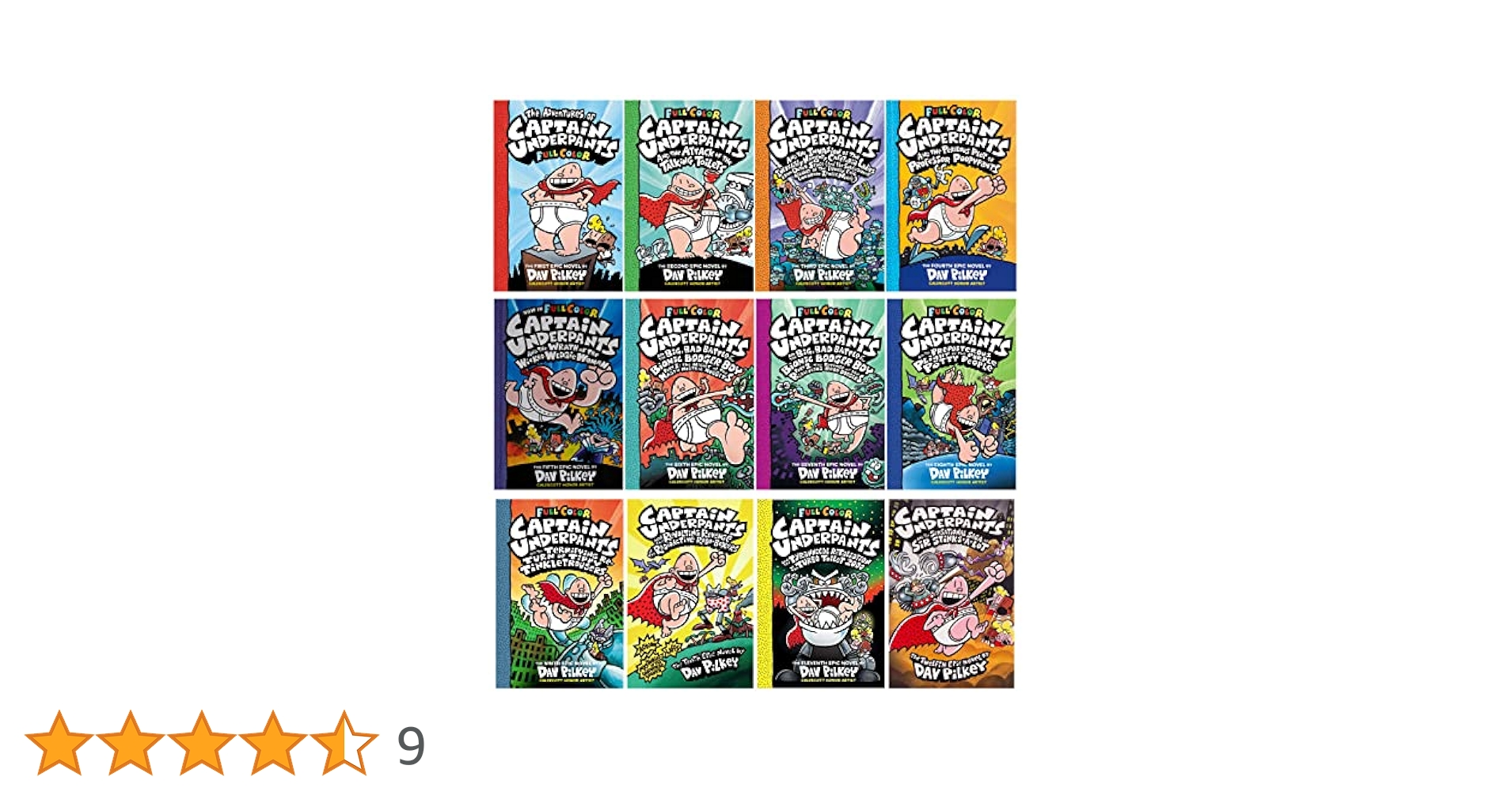 Newest Release Included!! The Captain Underpants Full Color