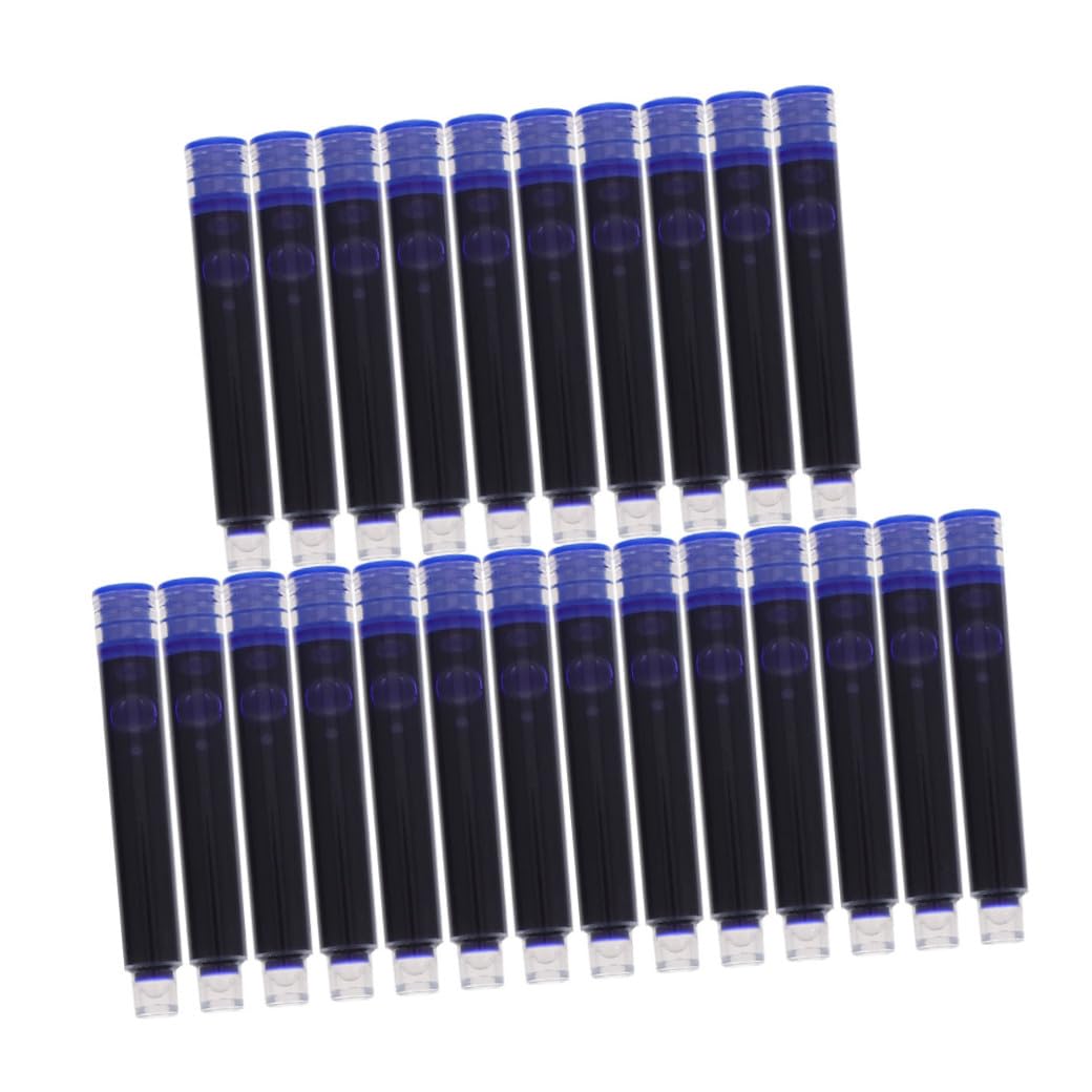Veemoon Cartucce di Inchiostro per Penna Stilografica Blu 200 Pezzi Design Ergonomico in Plastica per Studenti e Uso Scolastico
