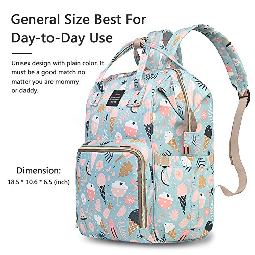 HaloVa Diaper Bag, Large Mommy Daddy Baby Travel Backpack - Thumbnail 3
