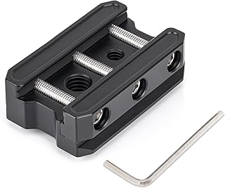 Picatinny Arca Swiss Plate Picatinny Rail Tripod Mount Adapter, Picatinny Convert to ARCA/RRS Quick Release Plate Rail, Picatinny Hunting Tripod Mount Adapter K-10