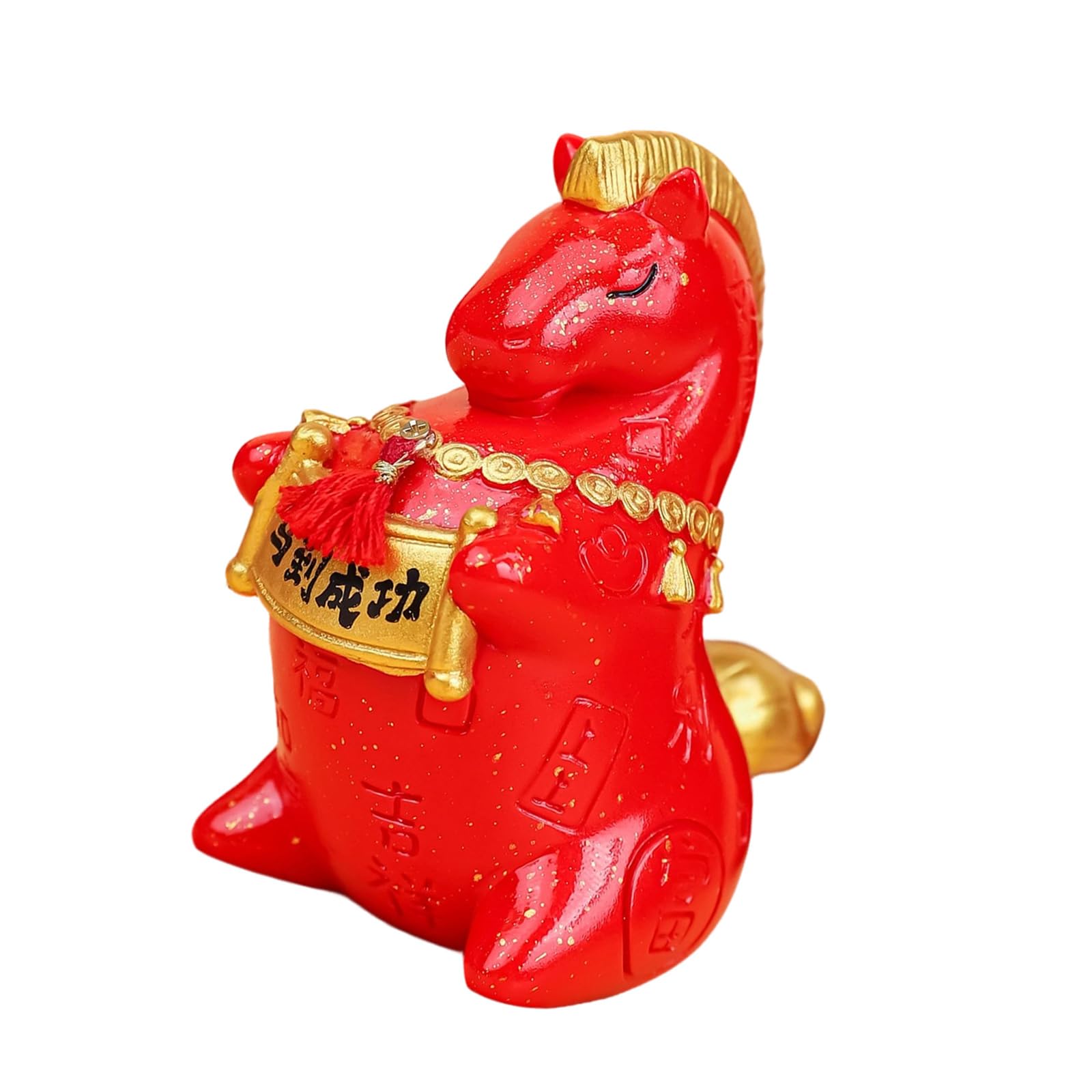 Shunzhong Success Immediately Horse Statues Positive Energy Good Luck Showpiece Zodiacs Horse Figurines Sculptures Table Ornament Home Decors Gift Animal Statue Sculpture