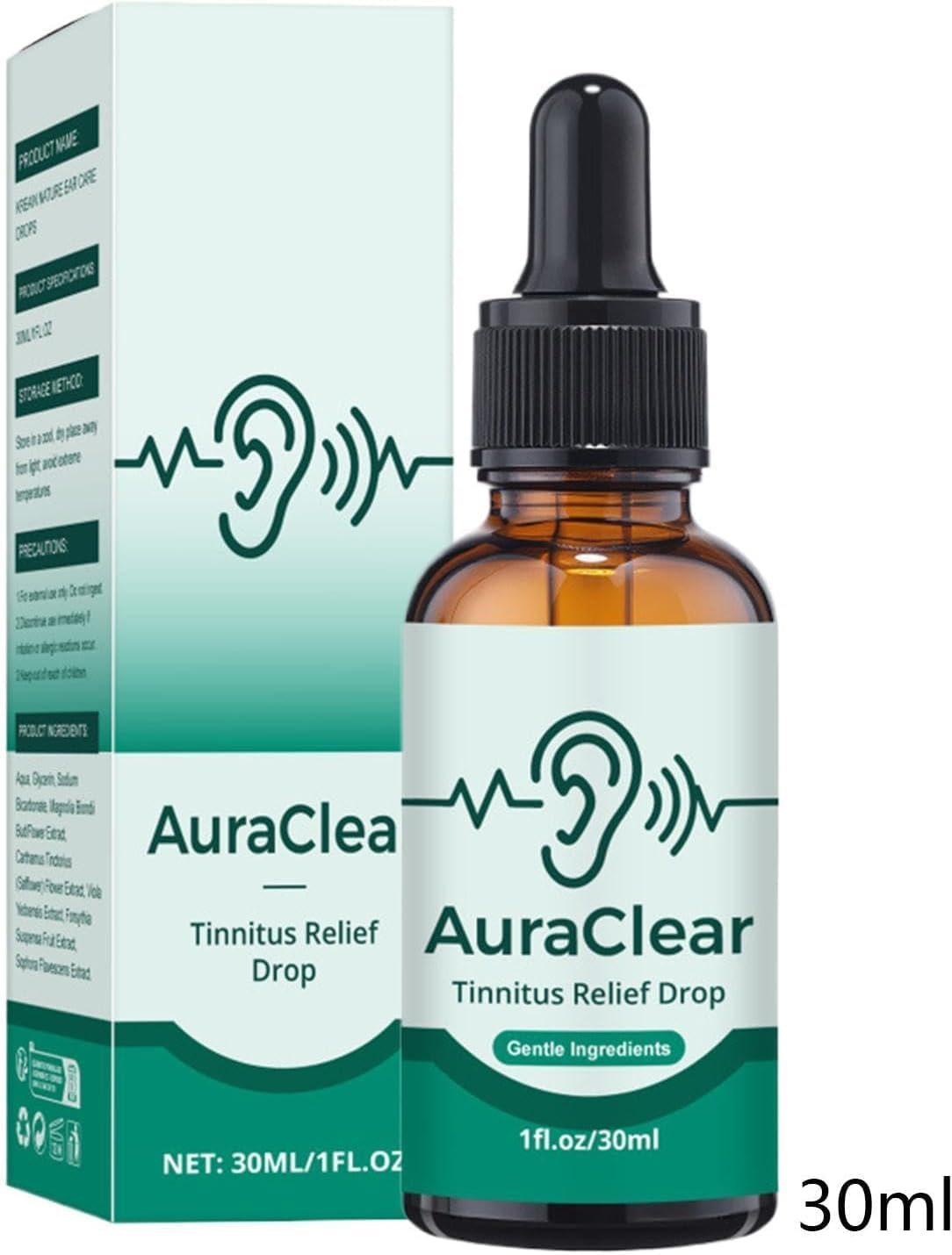 Auraclear Ear Cleaning & Relief Drops | Natural Ear Care Formula for Ear Hygiene & Comfort | Gentle Ear Cleaning Solution | Convenient Ear Health Care — Amazon image 5