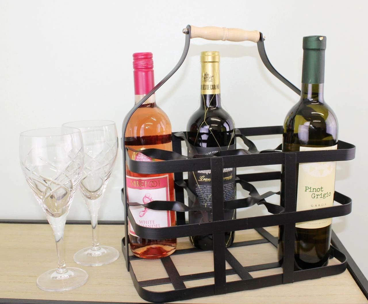 Weinregal Metall Simplywire - Retro 6 Milk Bottle Holder - Wine
