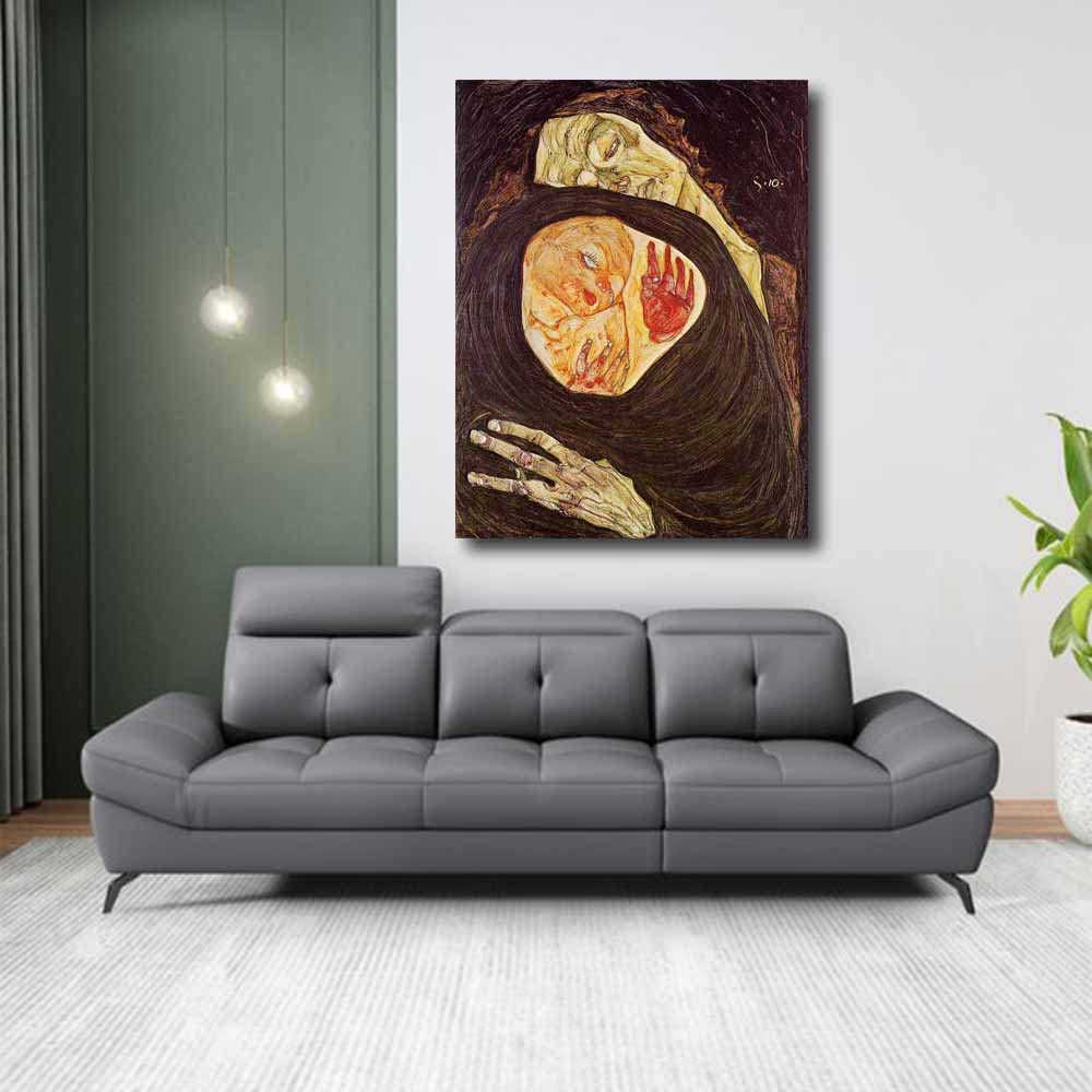 Amazon.co.jp: エゴン・シーレ-Dead Mother 絵画 インテリア おしゃれ