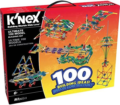 K’NEX 100 Model Building Set – 863 Pieces – Ages 6+