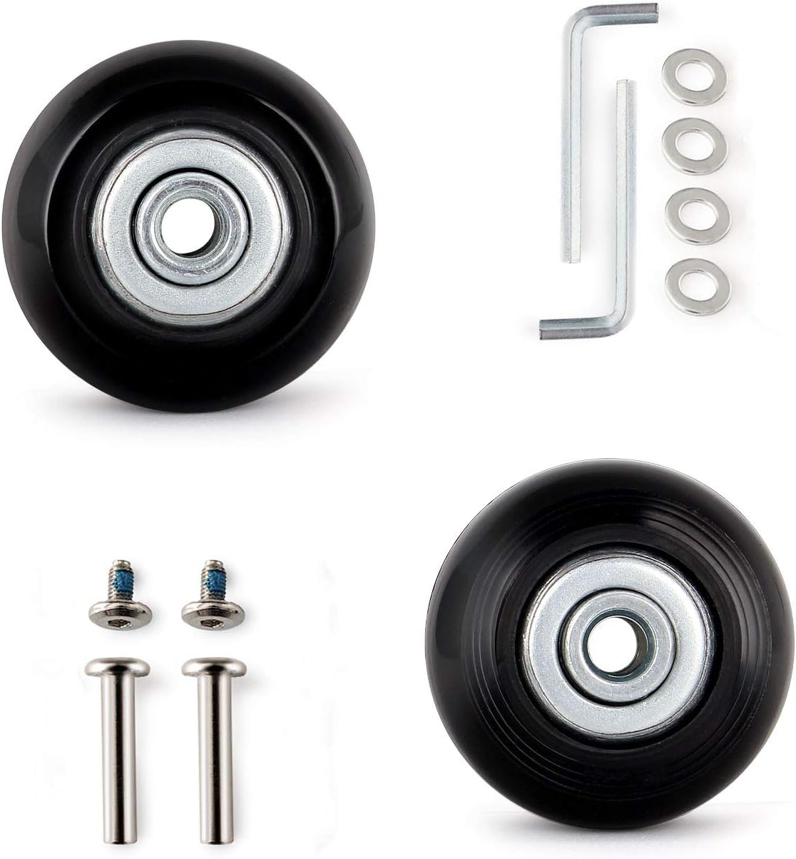 Amazon Co Jp 静音シリーズ用交換タイヤキット スーツケース サービス 用交換ホイール ショッピン グカート スーツケース キャリーボックスなどの車輪補修用 車輪直径50mm 車軸 35mm 旅行用品 旅行小物 通販