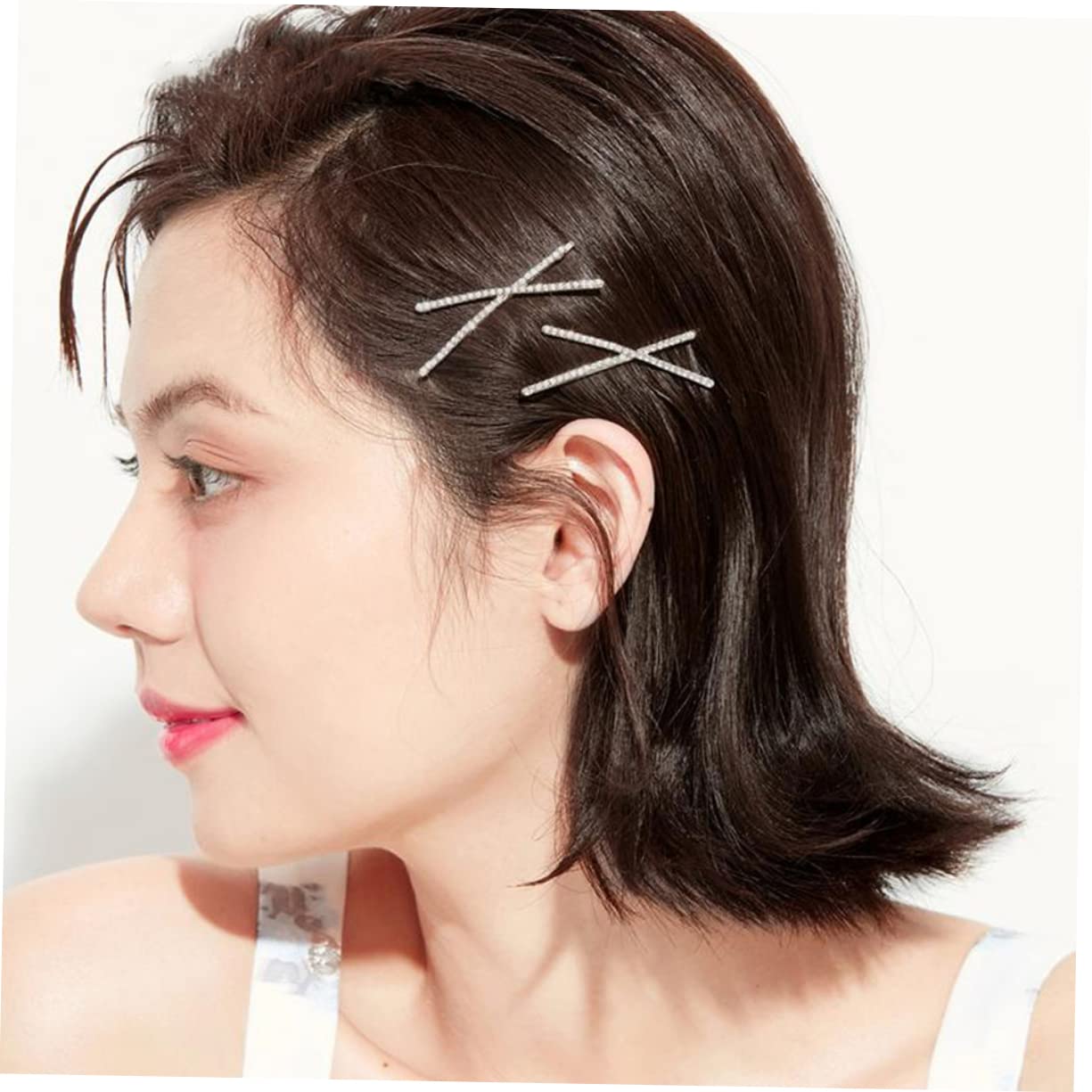 Housoutil 48stücke Teiliges Rhinestone Haarnadeln Für Mädchen Funkelnde Dekorative Haarklammern Geeignet Für Verschiedene Frisuren Und Anlässe Wie Hochzeiten Und Partys