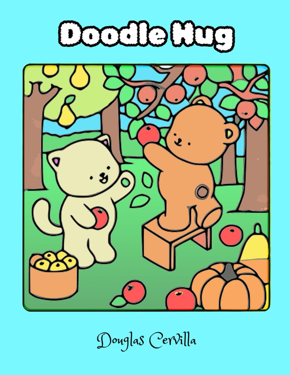 Doodle Hug: Simple & Cute Animal Coloring Book
