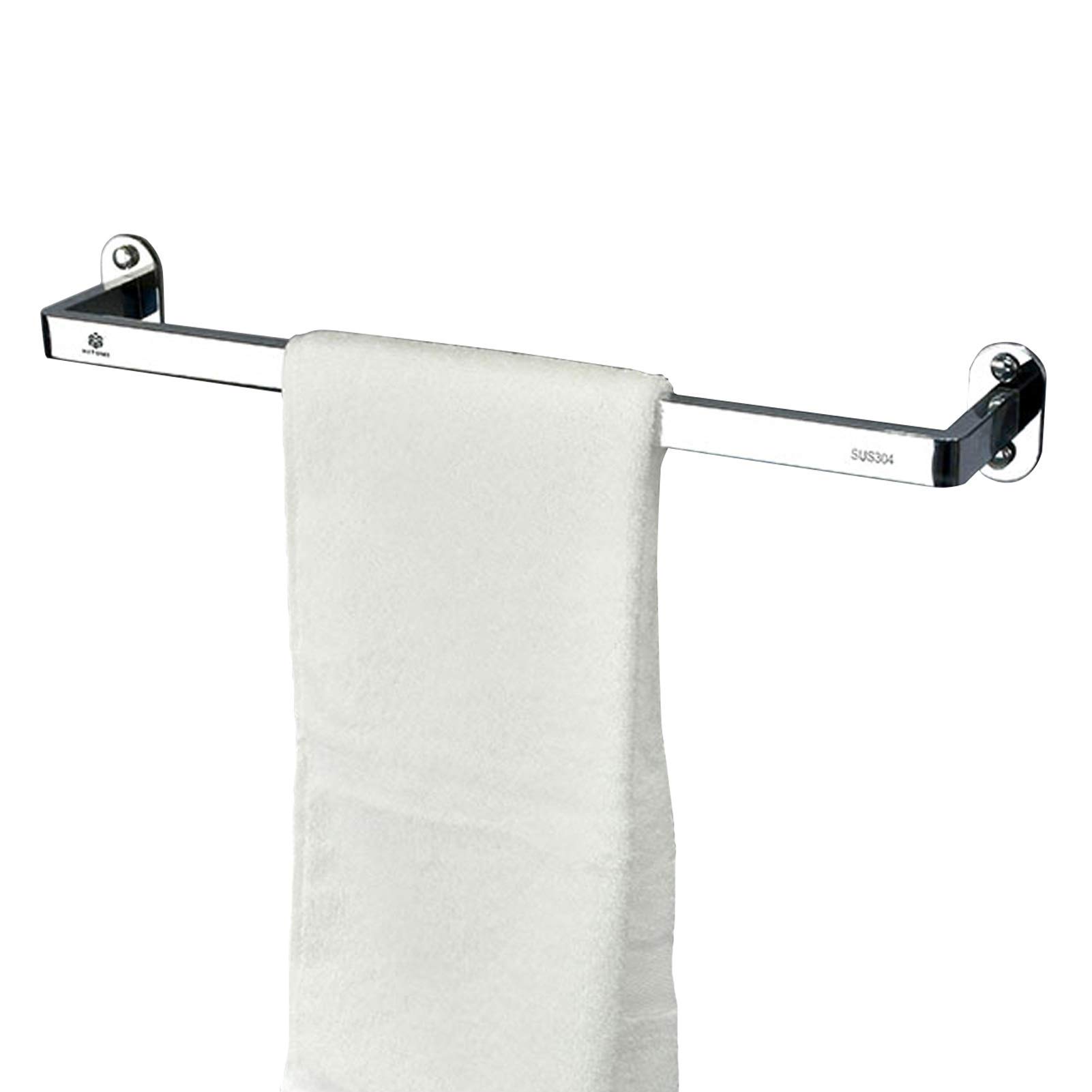 Portasciugamani Singolo, Sus Finitura Spazzolata Porta Asciugamani Doccia Montaggio A Parete Per Bagno O Cucina/70 Cm The New