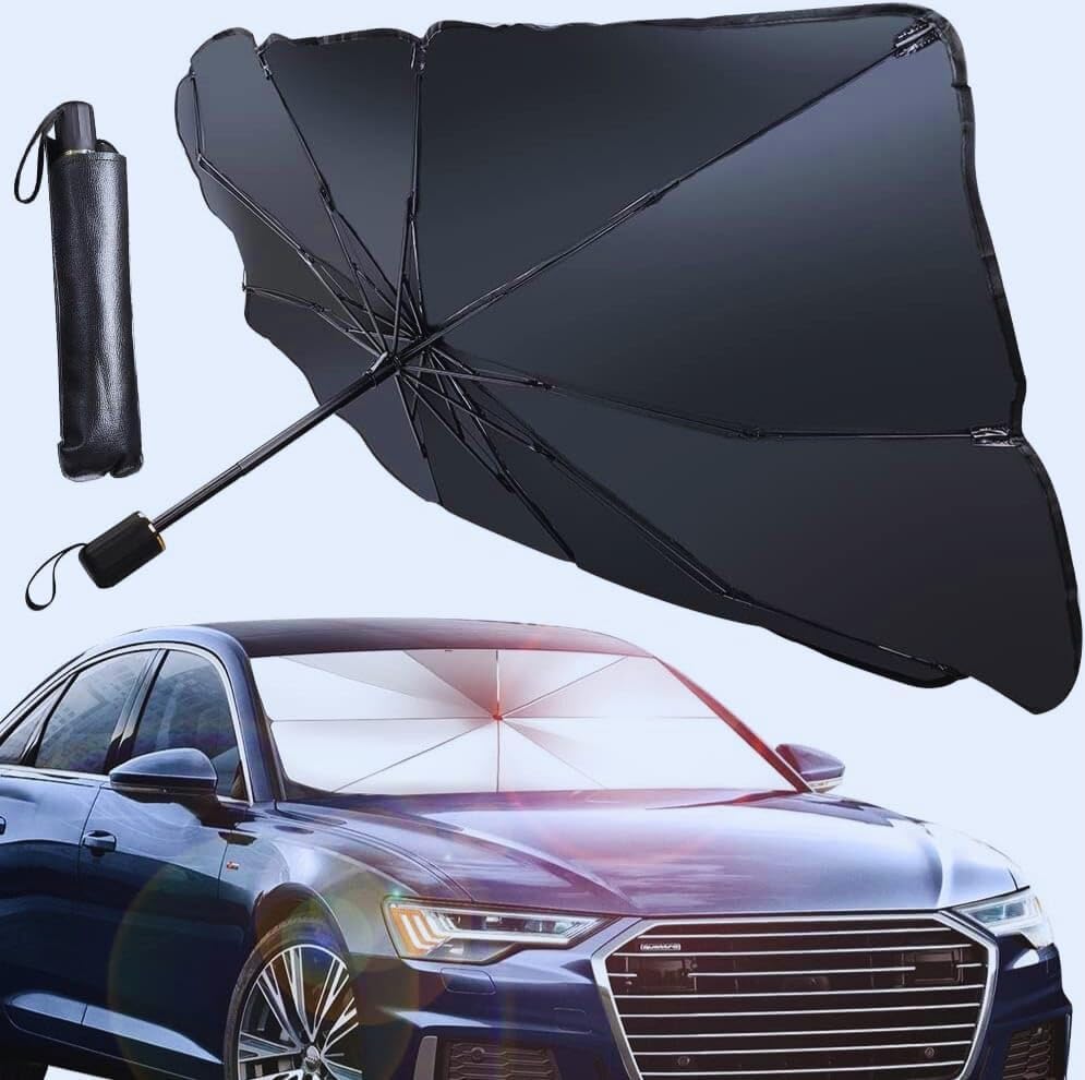 Car Sun Shade Windshield Front Windshield 31x53inch Foldable Cover Visor Umbrella Sunshade for Vehicle Blocks, Foldable UV Reflector And Heat.
