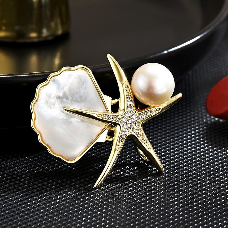 Image of Animal Brooches for Women Pearl Rhinestones Animal Brooch Pin Cute Animal Jewelry Gift for Wife Mom Girlfriends