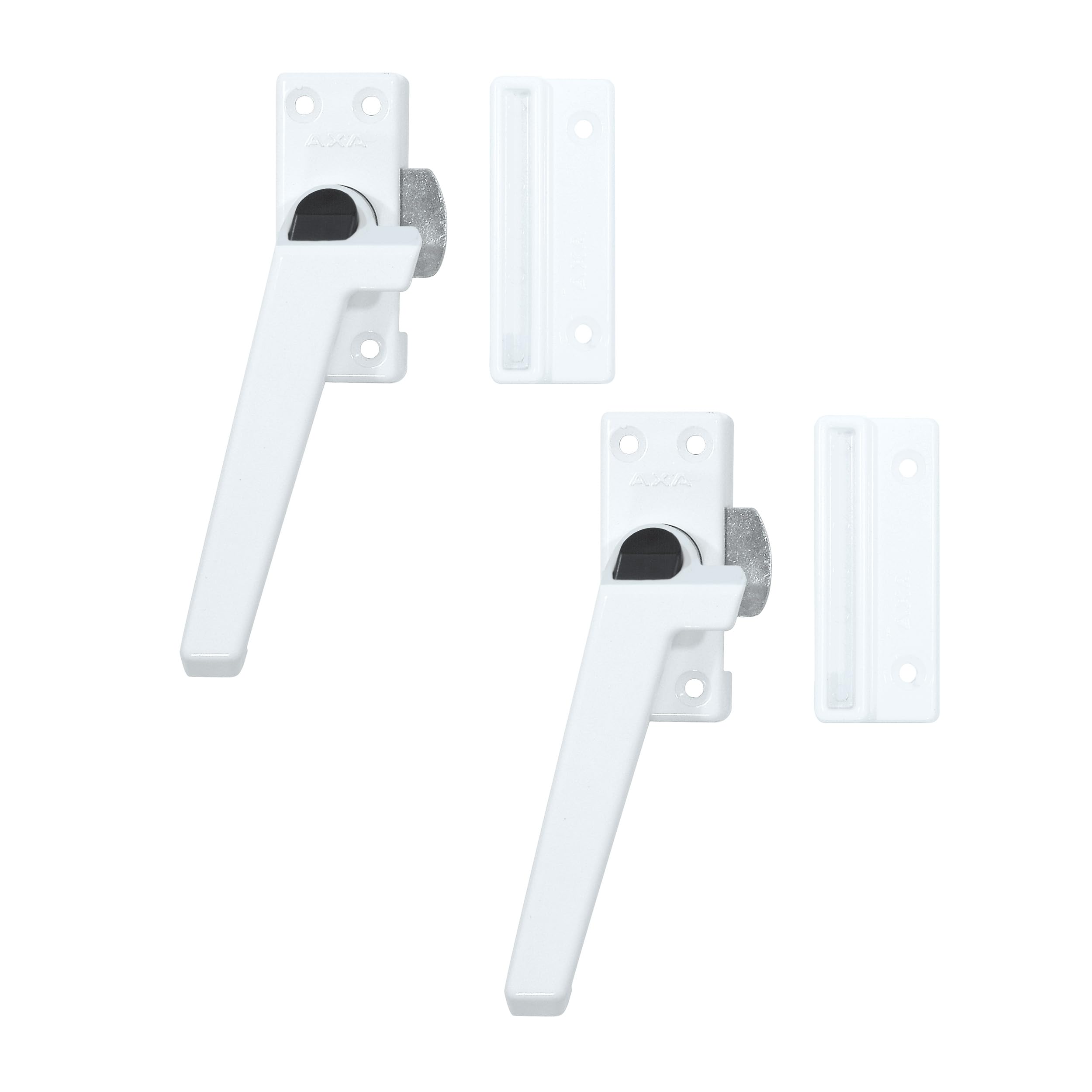 AXA Fenstergriffe 2er set - 3308 - Fenstersicherung - Links drehend
