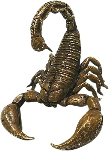 Adorno de escorpión de cobre, escorpión en miniatura, centro de mesa de Feng Shui, decoración de césped, figura de decoración de escorpión,