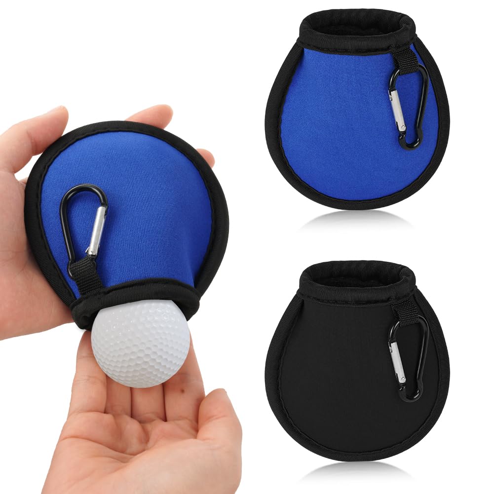 Bolsa de Limpieza de Pelotas de Golf,Doblemente Impermeable Bolsas de Limpieza de Golf con Hebillas Negras, Portátiles Accesorios de Limpieza de Golf Regalos para Hombres